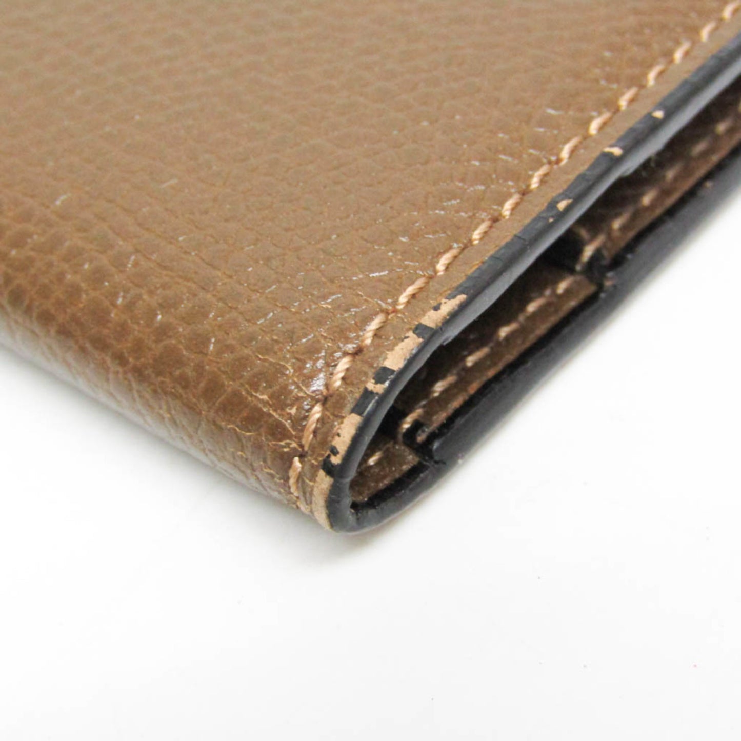 Valextra Vertical 12 Card V8L21 Men's Leather Long Bill Wallet (bi-fold) Brown