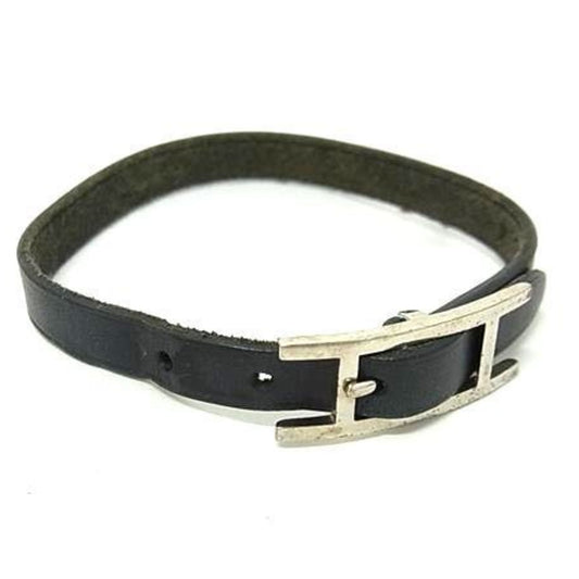 HERMES Api 3 Bracelet - Black Leather for Men and Women