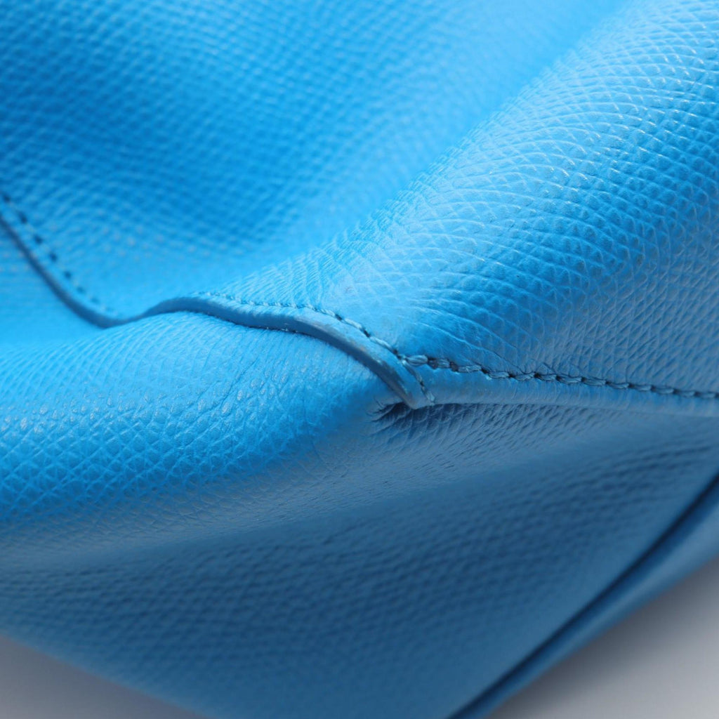 Celine Vertical Small Cabas Tote Bag, Leather, Women's, Blue