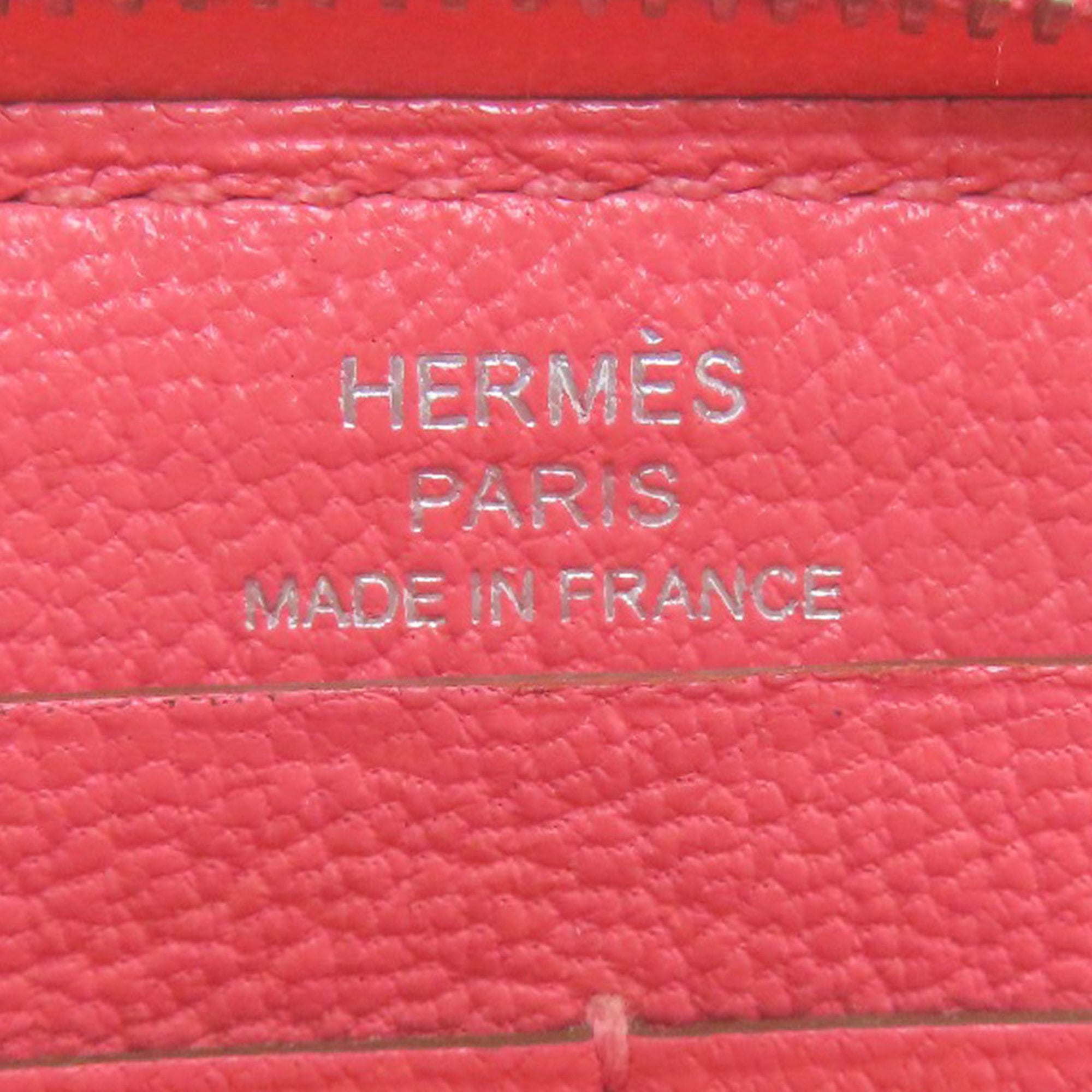 Hermes Evelyn Azap Long Wallet with Silver Hardware, Chevre, Women's, HERMES