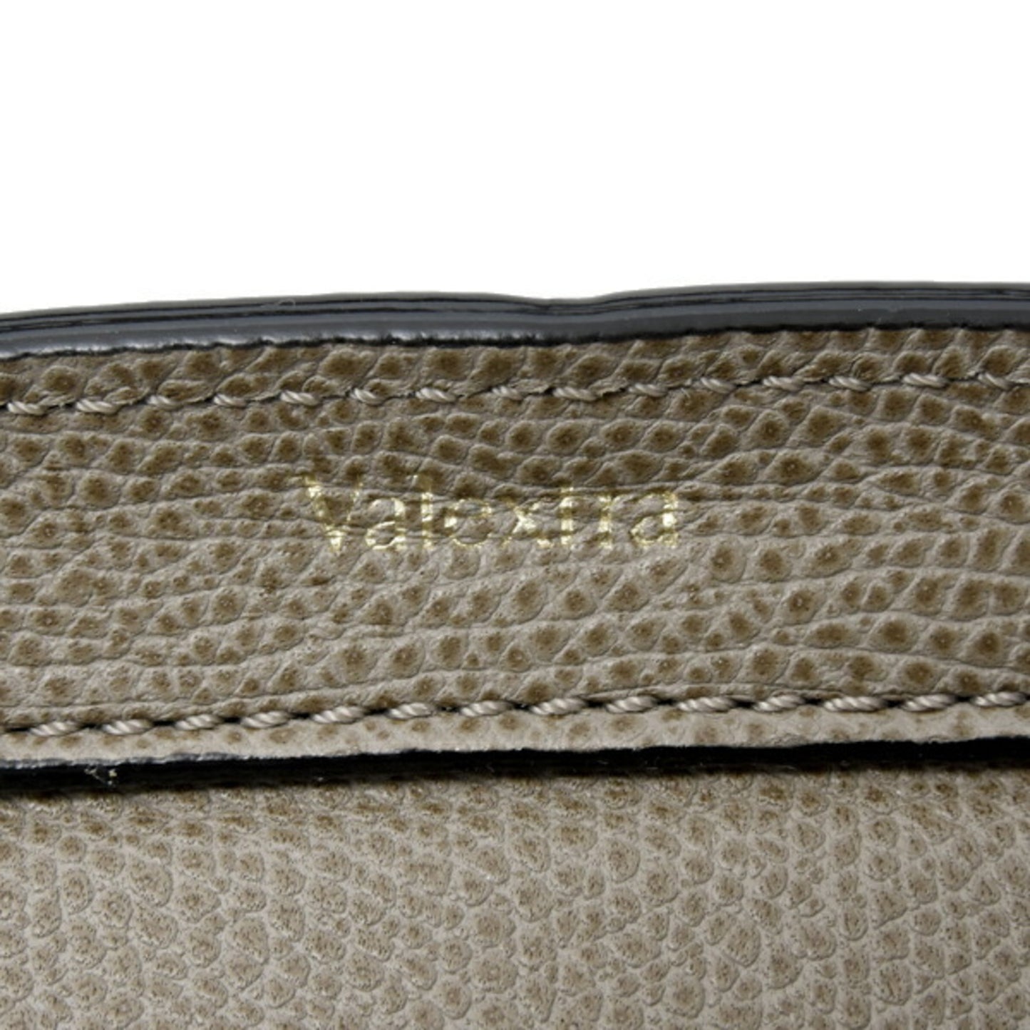 Valextra Women's Small Triennale Handbag/Shoulder Bag in Greige Calfskin Leather