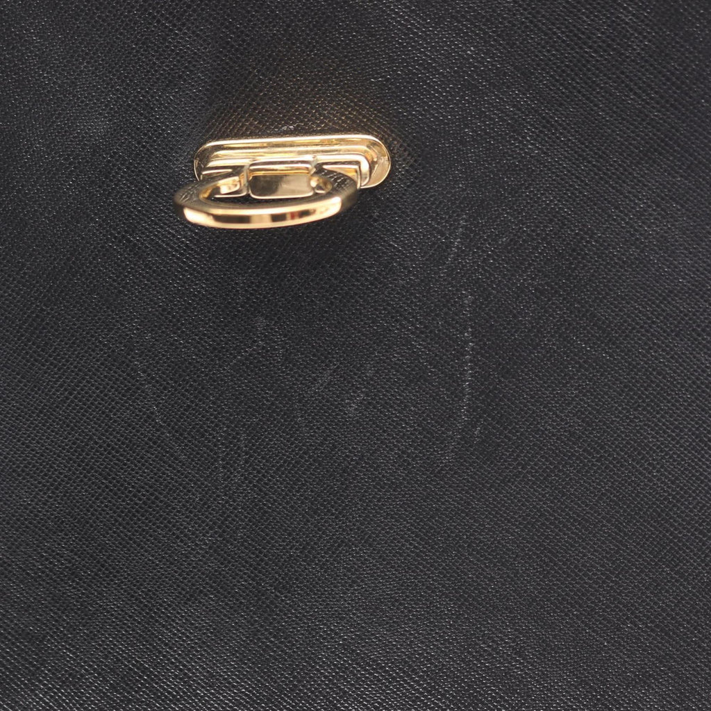 Salvatore Ferragamo Gancini handbag, leather, women's, black, size 21 0160