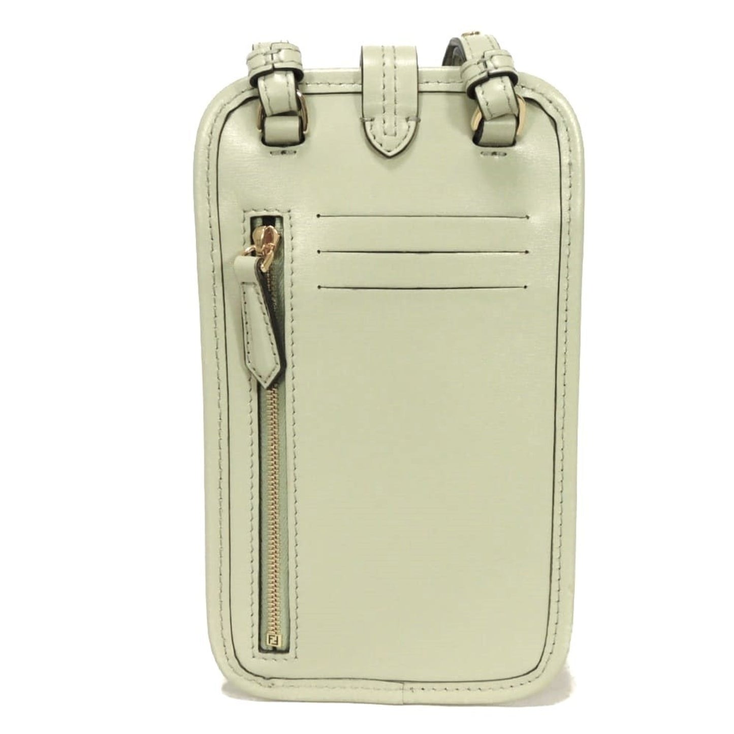 Fendi Orlock Phone Case, Crossbody, Coin Card Light Green, FF, 7AS131 AHM0 F1LGU, for Men and Women