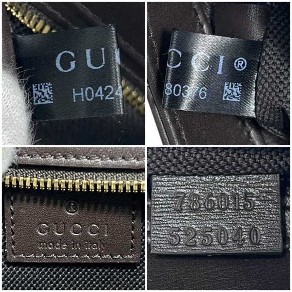 Gucci Moonside Shoulder Bag f-24565 Beige Brown GG Canvas Sherry 786015 Unused Leather 525040 GUCCI Women's — Like New