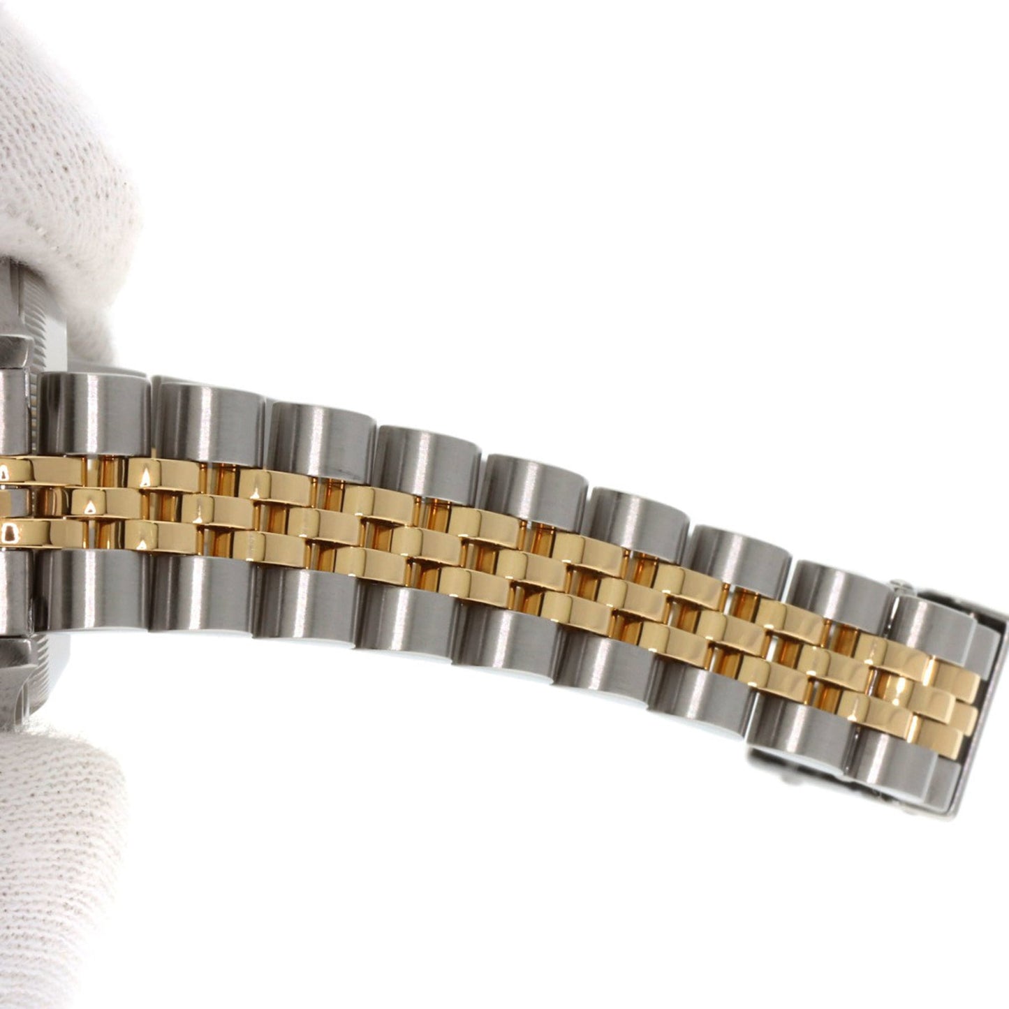 Rolex 69173G Datejust 10P Diamond Blue Gradient Watch in Stainless Steel SSx18KYG (18KYG) for Women