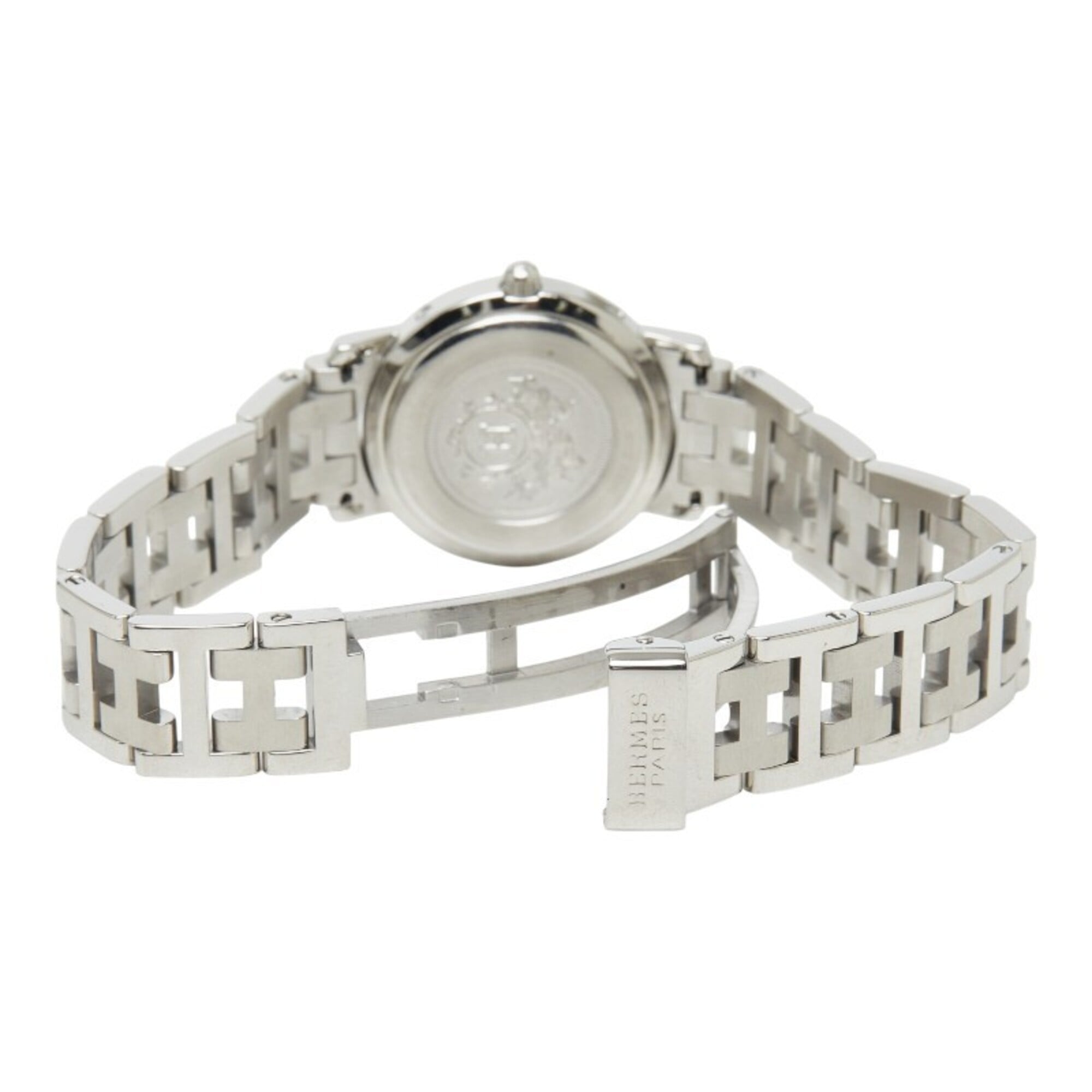 Hermes Clipper Watch CL4.210 Quartz Pink Dial Stainless Steel Women's HERMES — Good