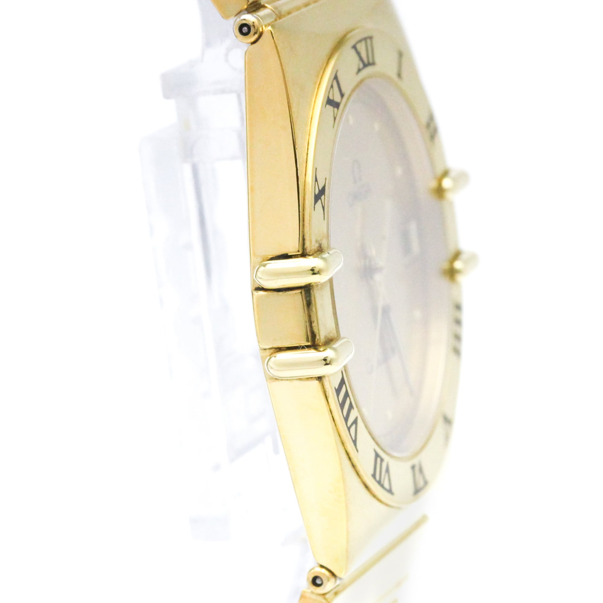 OMEGA Constellation Gold Plated Quartz Mens Watch 396.1076 — Very Good
