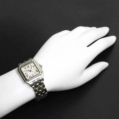 Cartier Panthère LM W25032P5 Men's Watch, Date, Ivory, Quartz Watch — Like New