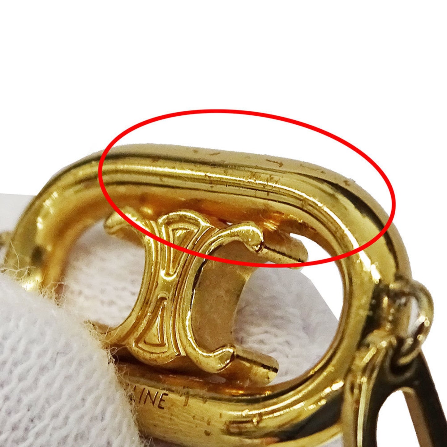 Celine Triomphe Gold Double-Strand Necklace for Women, Accessory with Logo