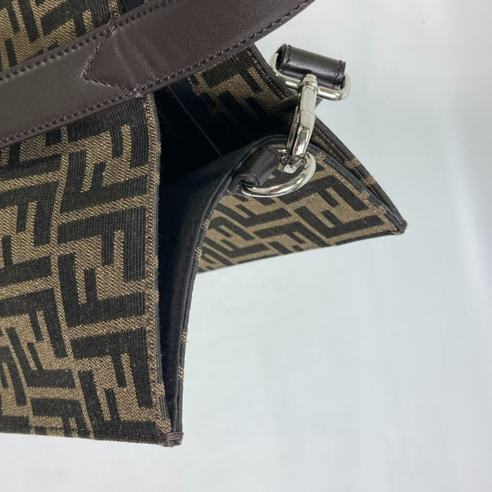 Fendi 7VA390 Crossbody 2WAY Shoulder Bag Hand Bag Tote Bag Brown Black — Like New