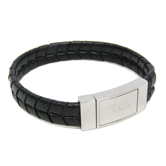 Prada SAFFIANO 2IB150 Leather Bangle Black