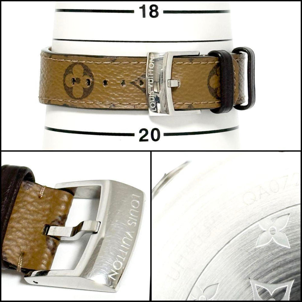Louis Vuitton Men's Tambour Monogram Watch 39mm — Very Good