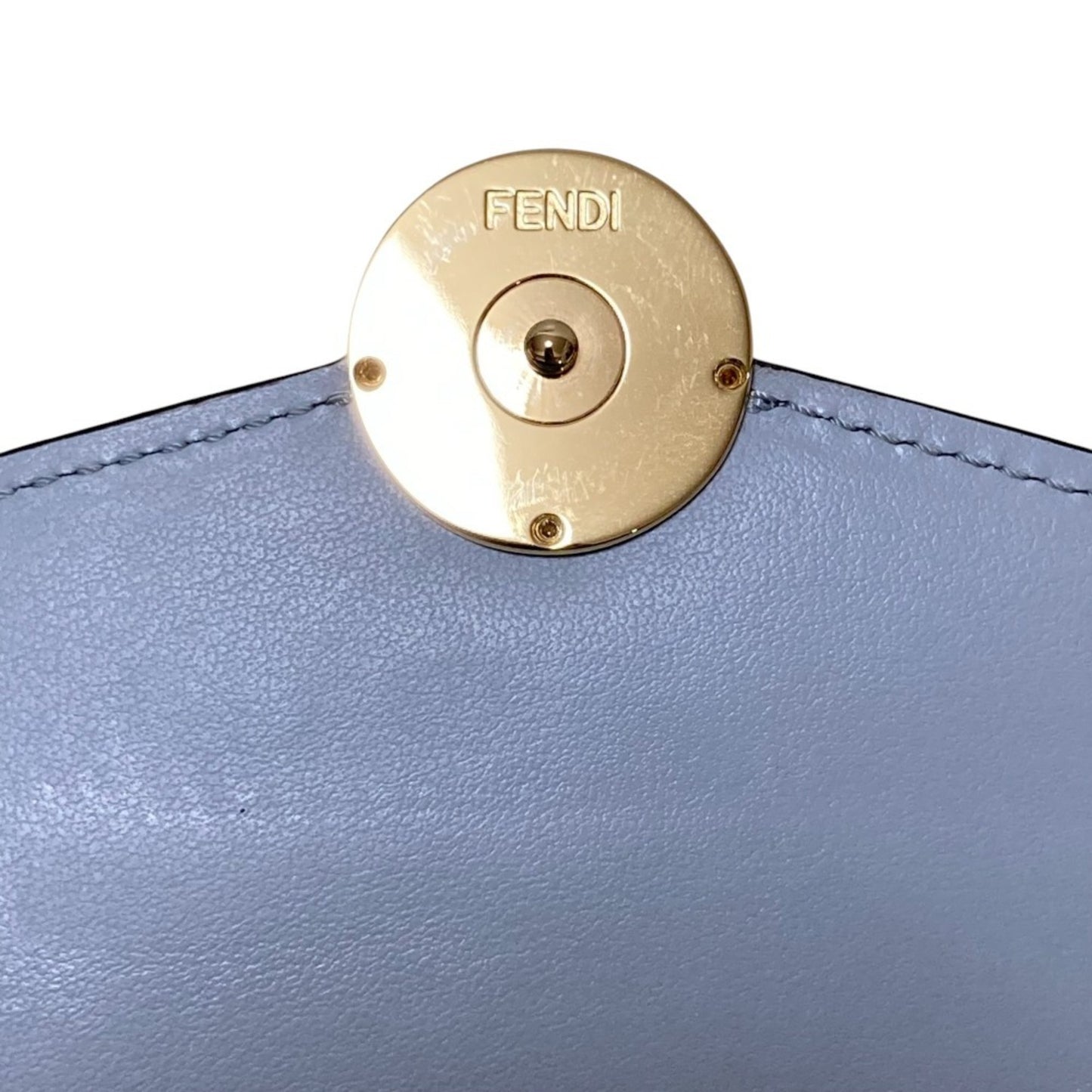 FENDI F is Fendi Continental Wallet, Light Gray, Women's