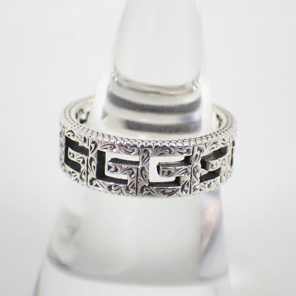 GUCCI 925 Arabesque Square G Ring, Size 14 — Like New