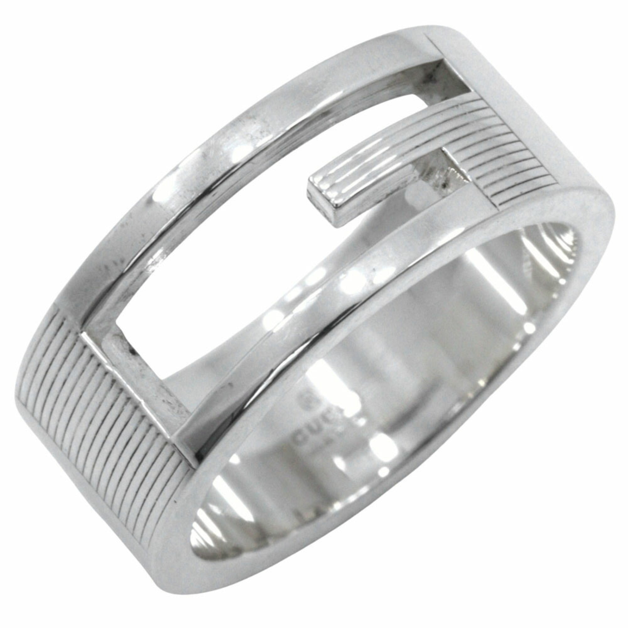 Gucci Branded G Ring, Size 13, 925 Sterling Silver, Approx. 7.9g, Women's, I213023109 — Like New