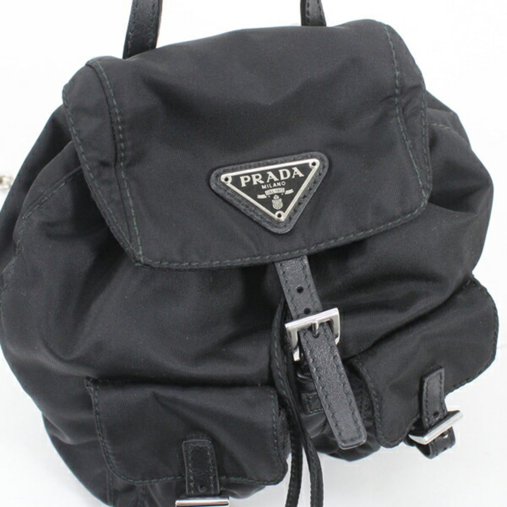 Prada PRADA Shoulder Bag Mini Backpack Nylon Black 1BH029 Women's NERO KM2805 — Like New