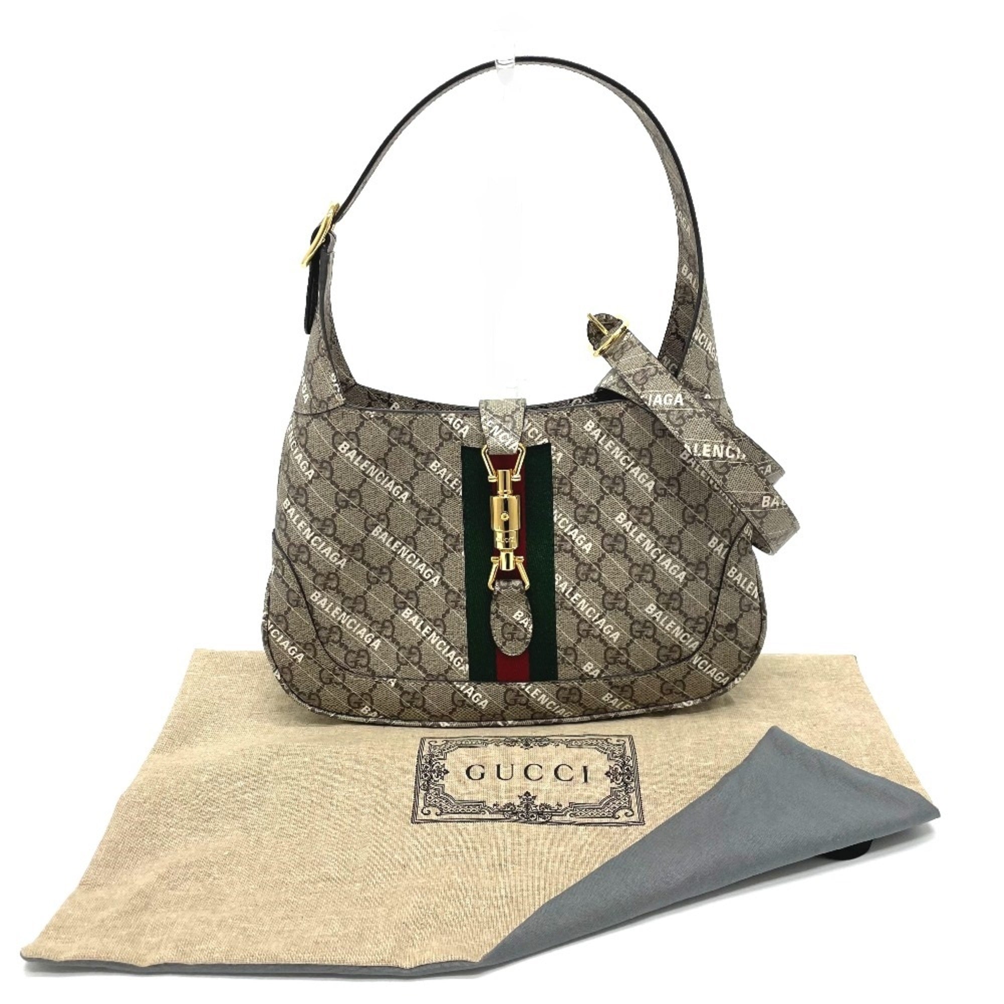 Gucci 636706 Balenciaga BALENCIAGA collaboration Bag Jackie 1961 2WAY Hand Bag Beige — Like New