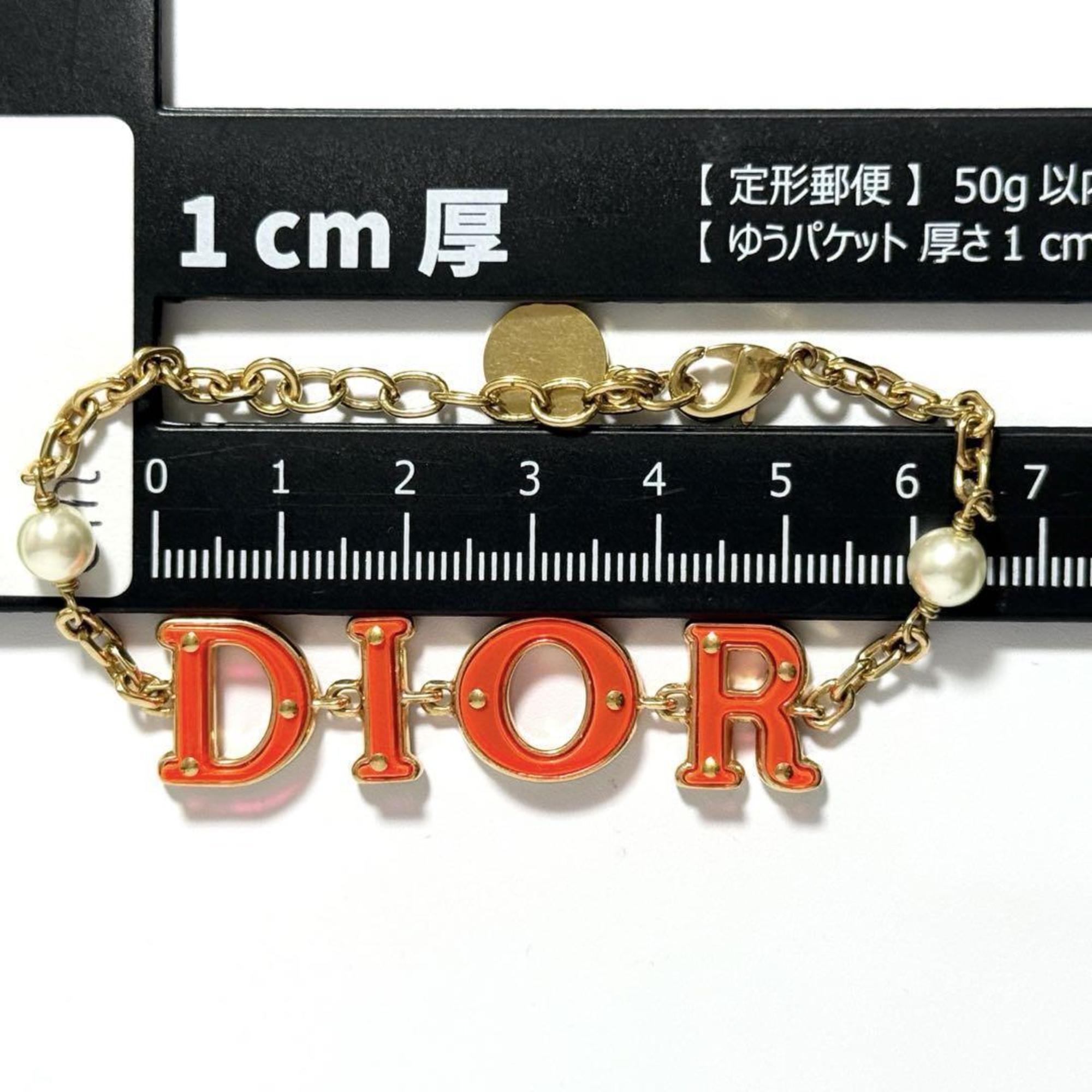 Christian Dior Dior Women's Logo Bracelet Orange — Like New