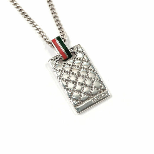GUCCI Diamante Sherry Line Necklace in Sterling Silver, Unisex