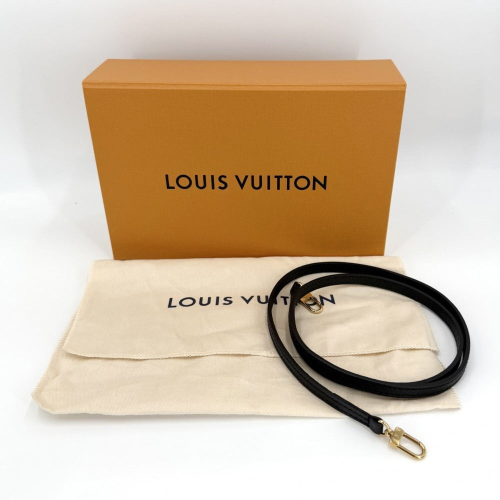 Louis Vuitton Women's Monogram Empreinte Petite Sac Plat Mini Shoulder Bag, Handbag, Crossbody Pouch, Black, LOUIS VUITTON M81417 Noir Gold Hardware — Like New