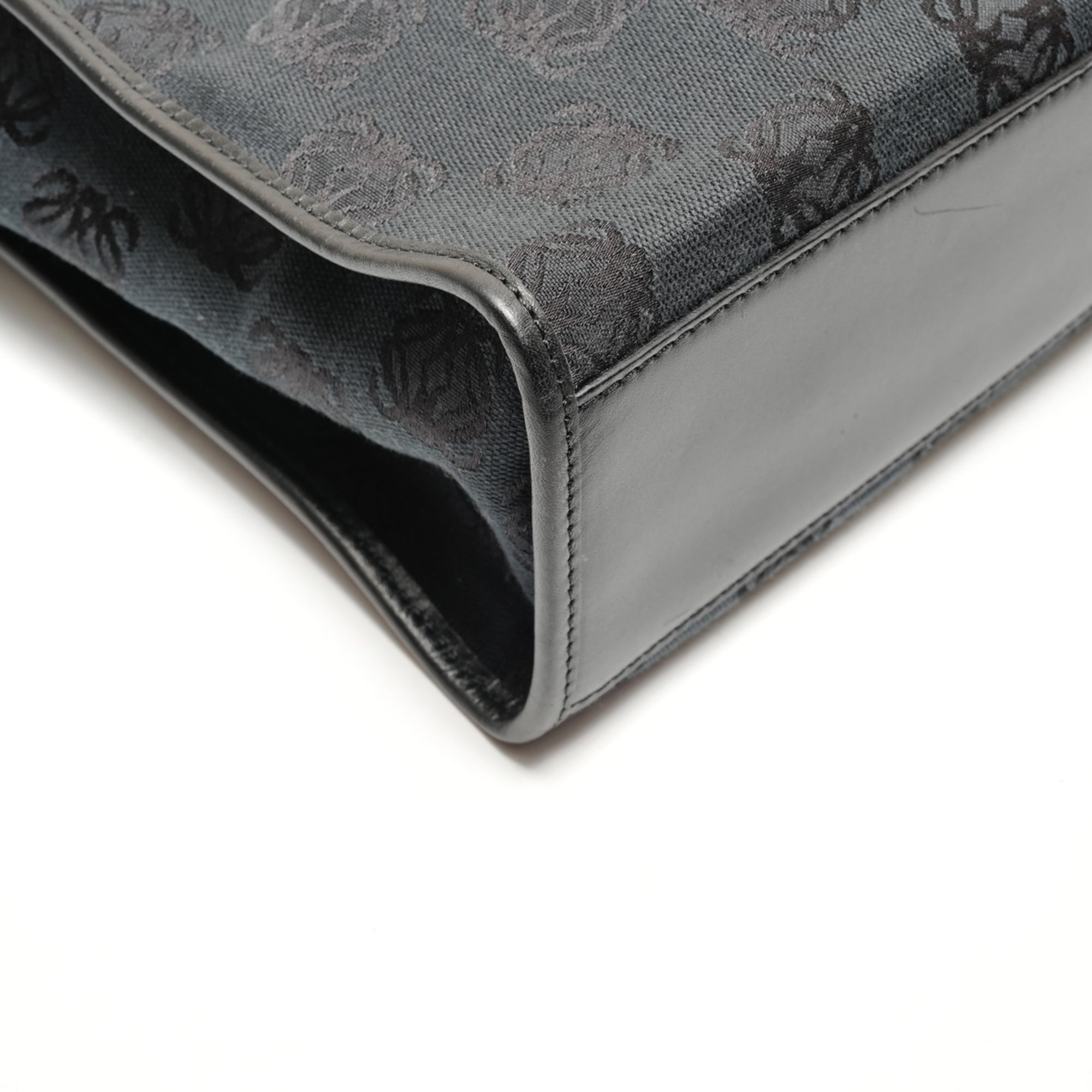 LOEWE Canvas Anagram Repeat Handbag in Black