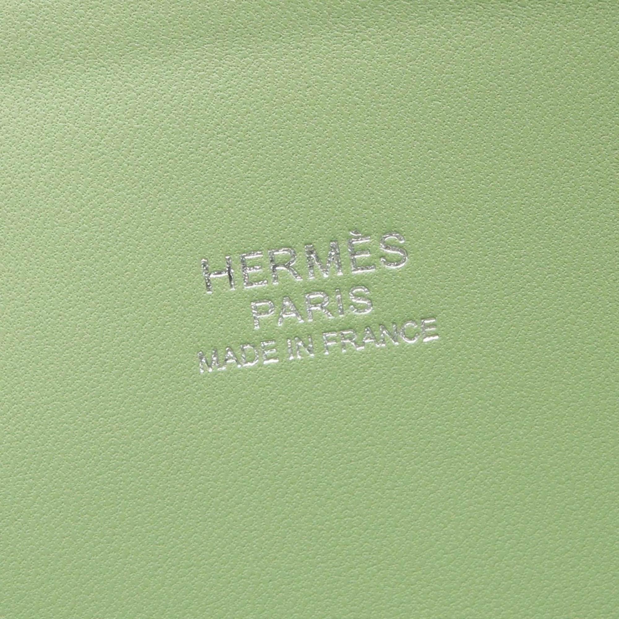 Hermes Hermès Bolide 27 Vert Cricket handbag, Epsom leather, women's, green