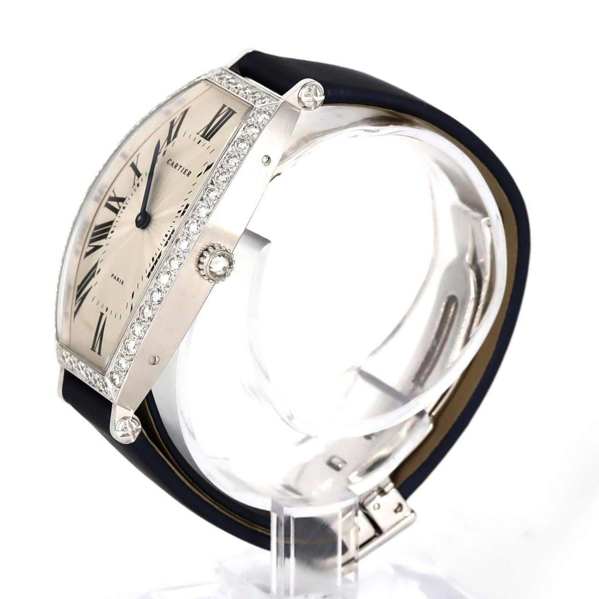 Cartier Tonneau LM WG D WA502451 Watch, Manual Winding — Very Good