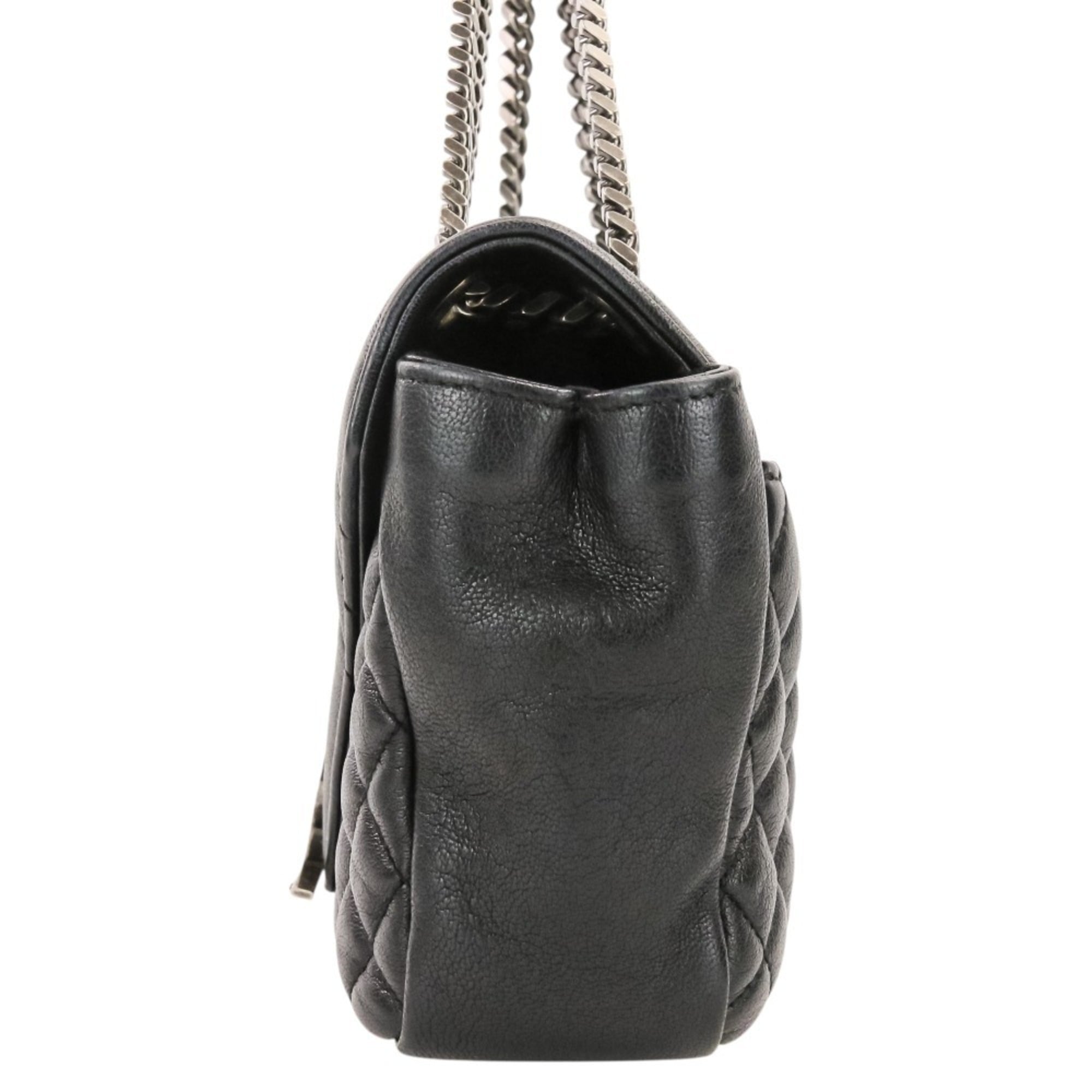 Yves Saint Laurent SAINT LAURENT PARIS Classic Small Satchel Leather Shoulder Bag 428125 Black Women's — Like New