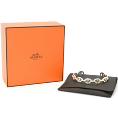 HERMES Chaine d'Ancre Enchainée Bangle Bracelet for Women, Silver SV925 #15 SH — Like New