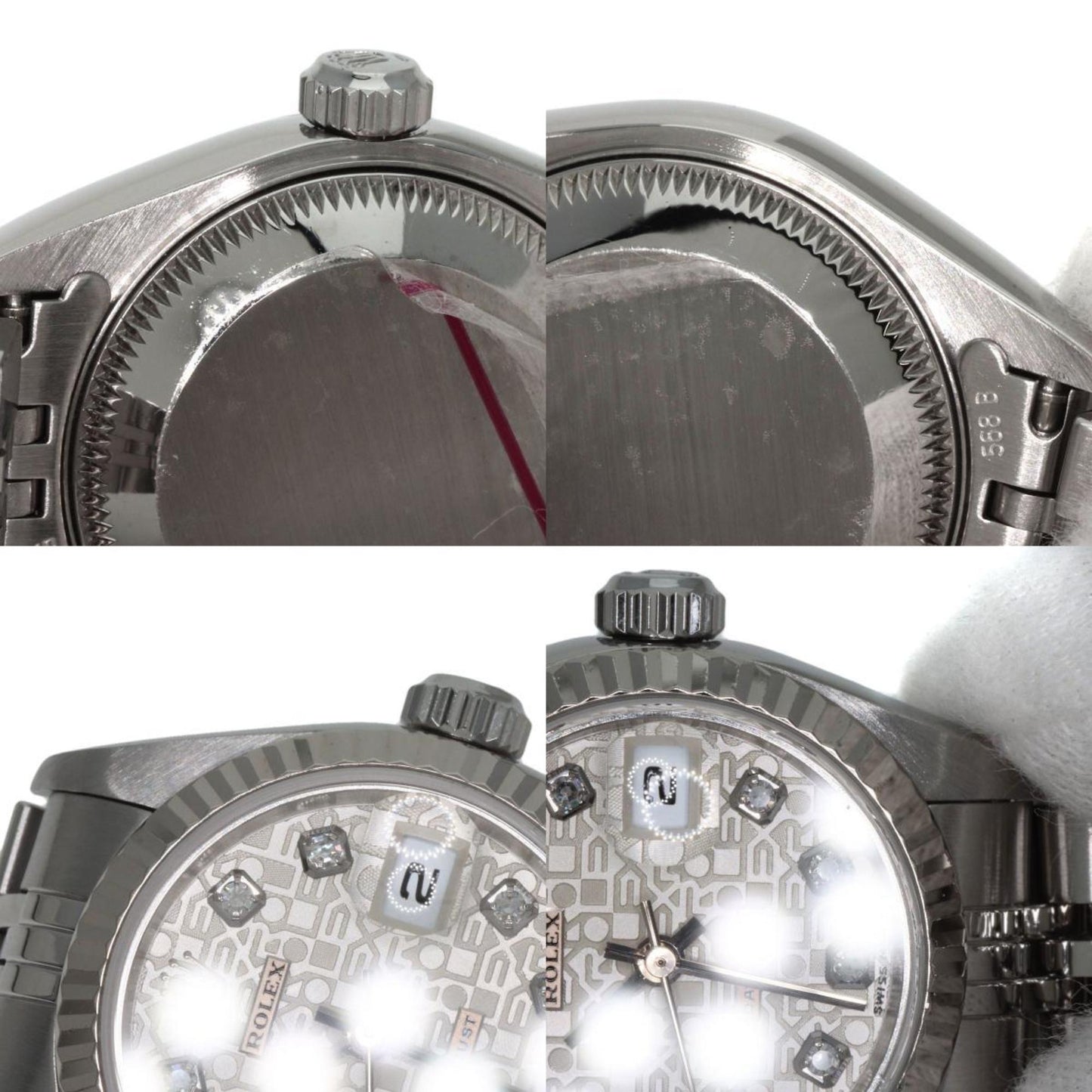 Rolex 79174G Datejust 10P Diamond Watch Stainless Steel SS K18WG Ladies ROLEX