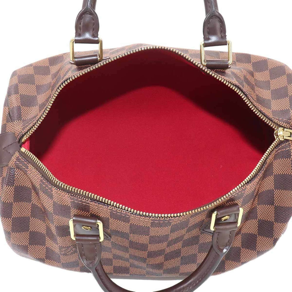 Louis Vuitton Speedy 30 Damier Handbag, Ebene Brown, N41364, Gold Hardware — Like New