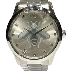 Gucci GUCCI G-Timeless Watch Bee Total weight 108.5g Stainless steel Quartz Silver dial 126.4 — Very Good