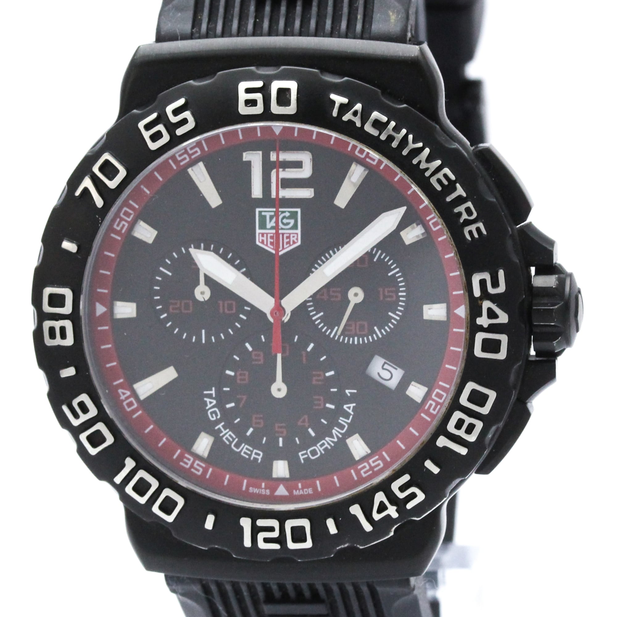 TAG HEUER Formula 1 Chronograph Steel Quartz Watch CAU1116 Polished — Very Good