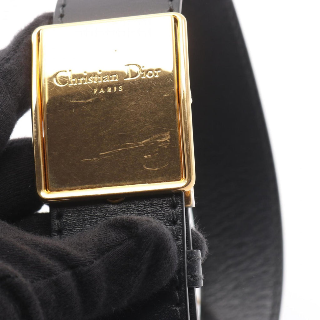 Christian Dior Dior 30 MONTAIGNE Oblique Shoulder Bag, Canvas and Leather, Women's, Beige, Navy, Black