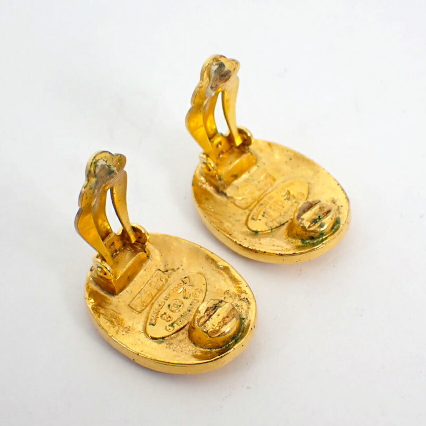 CHANEL Gold Coco Mark Earrings