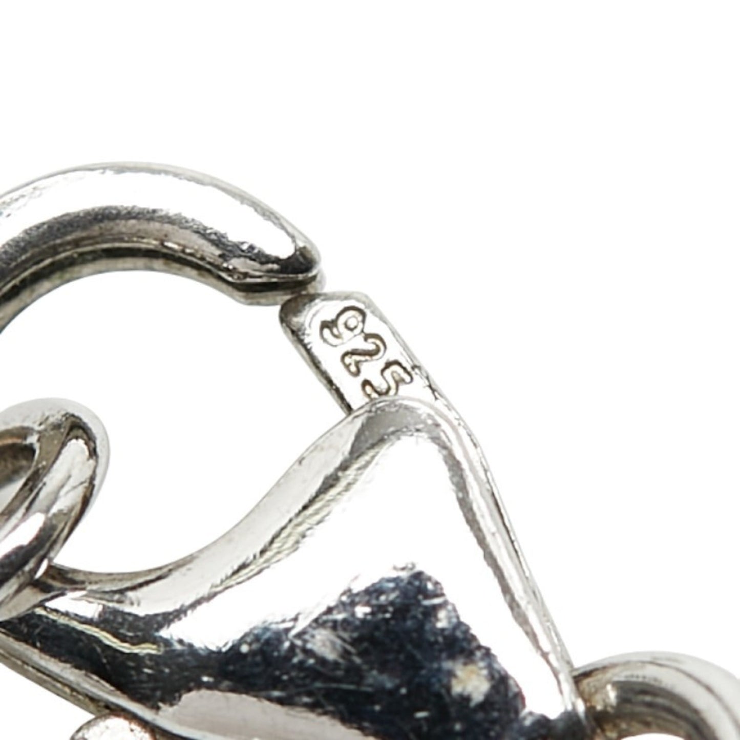 Hermes Hermès Pop Ash H Necklace, Silver Beige, SV925, Women's