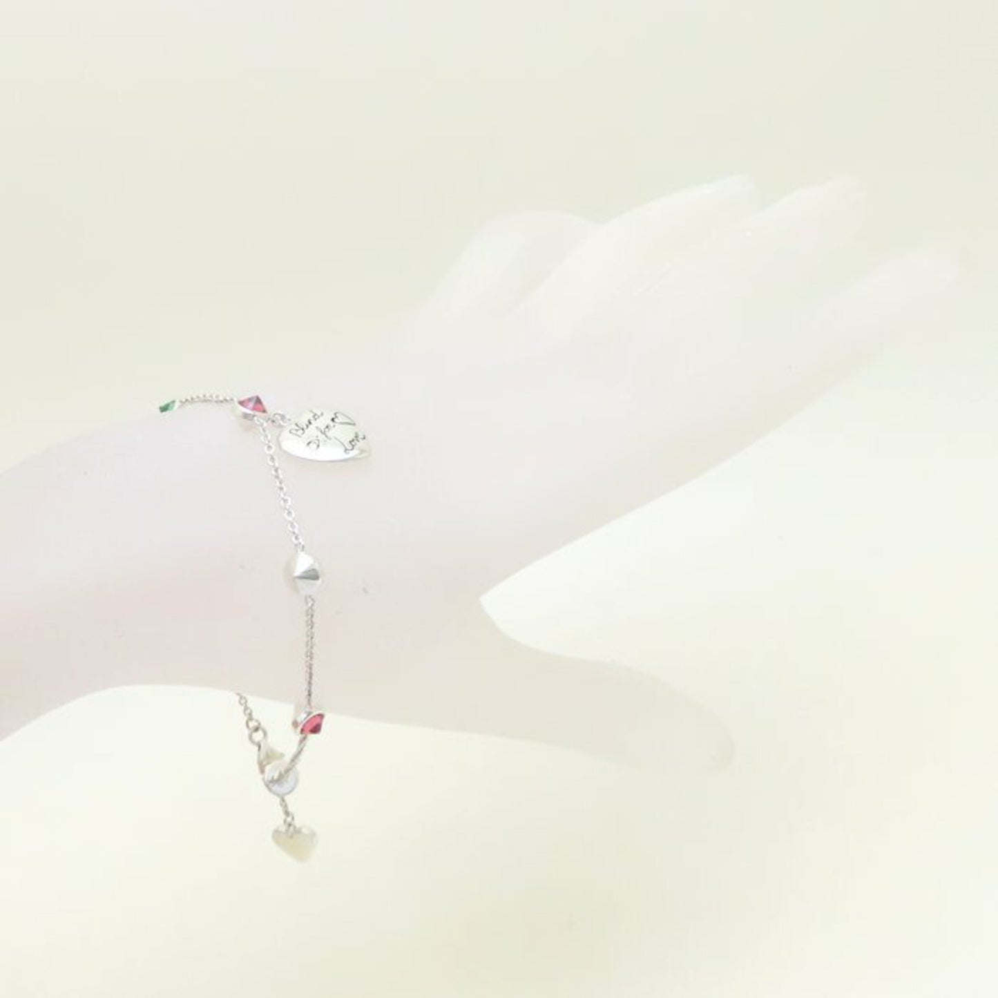 GUCCI Blind for Love Bracelet with Cubic Zirconia #17 and Silver 925 294065