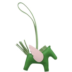 Hermes Rodeo Pegasus PM Agneau Milo/Swift Vert Yucca Cricket Mauve Pale W Stamp (2024) Bag Charm Green 0202HERMES — Like New