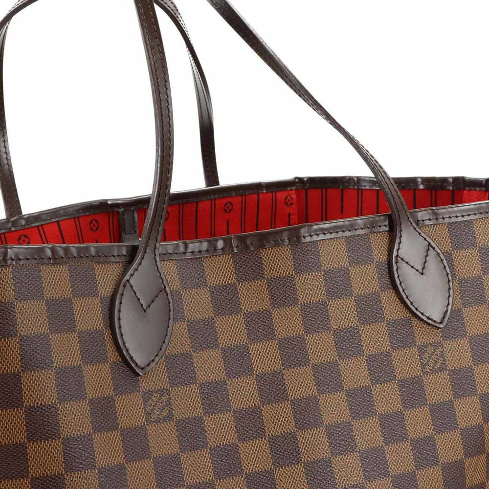 Louis Vuitton Damier Neverfull GM Tote Handbag, Ebene Cerise, N51106, Gold Hardware — Like New