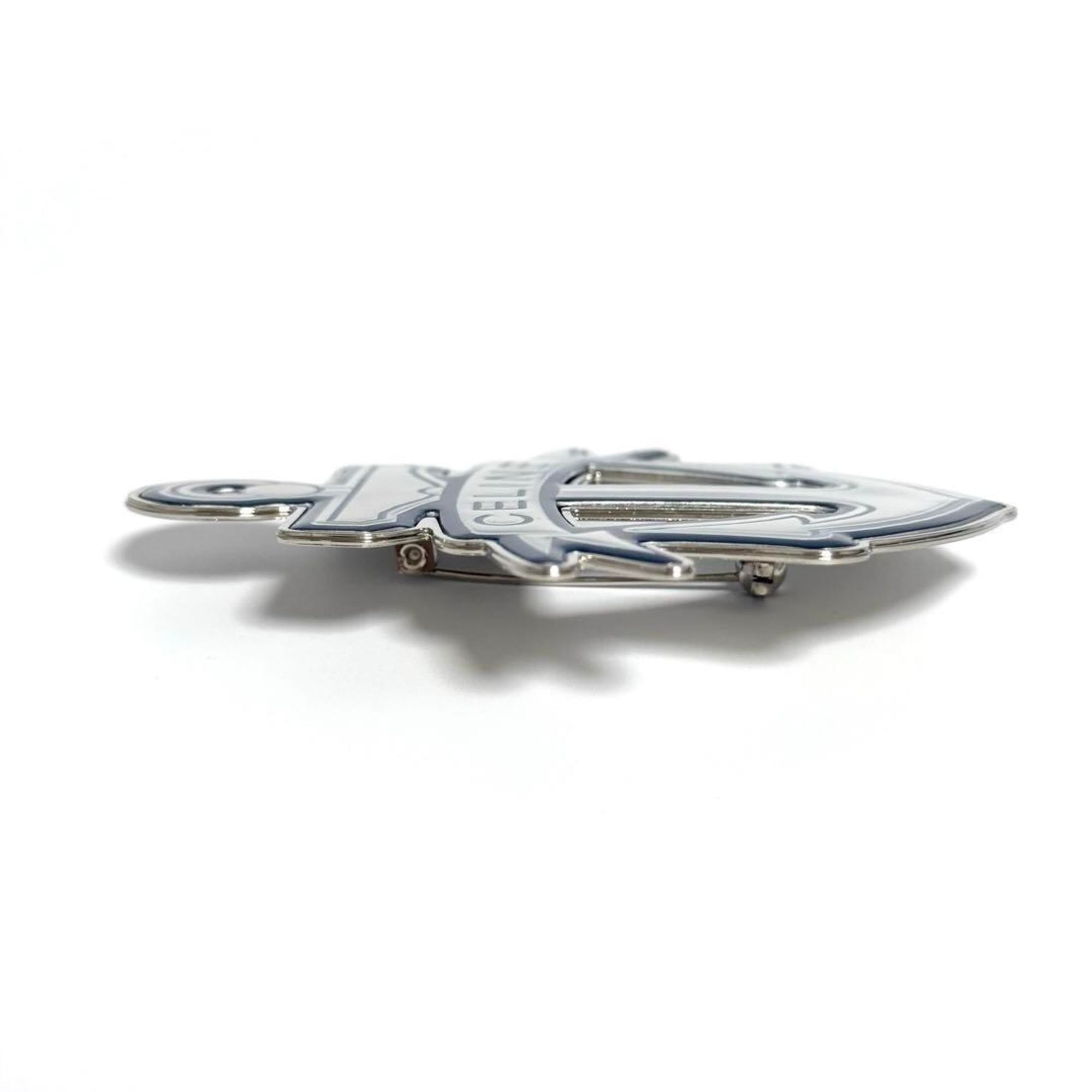Celine Men's Women's Brooch Badge Anchor Marine Blue — Like New