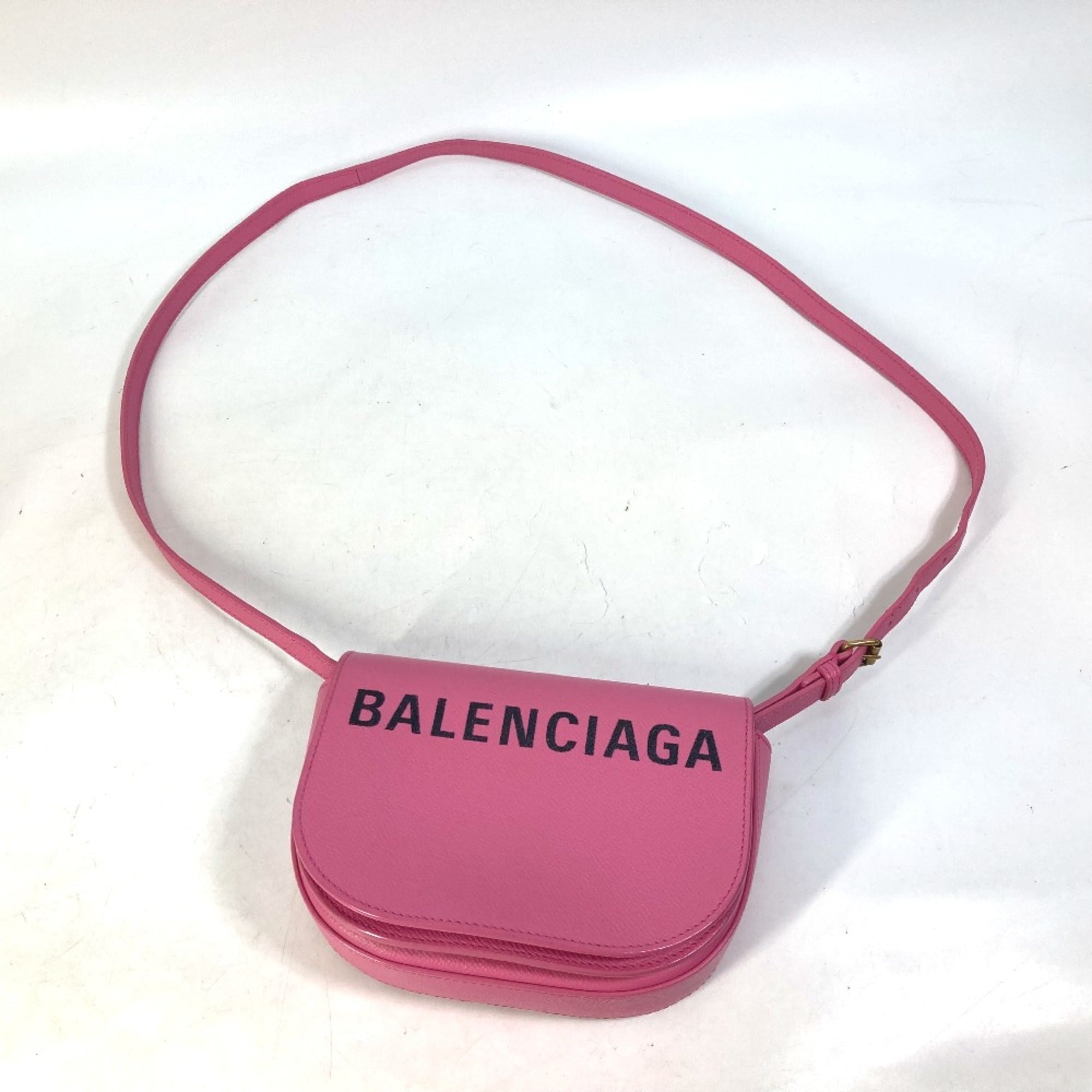 Balenciaga 550639 Pochette Crossbody bag Shoulder Bag pink Black — Like New