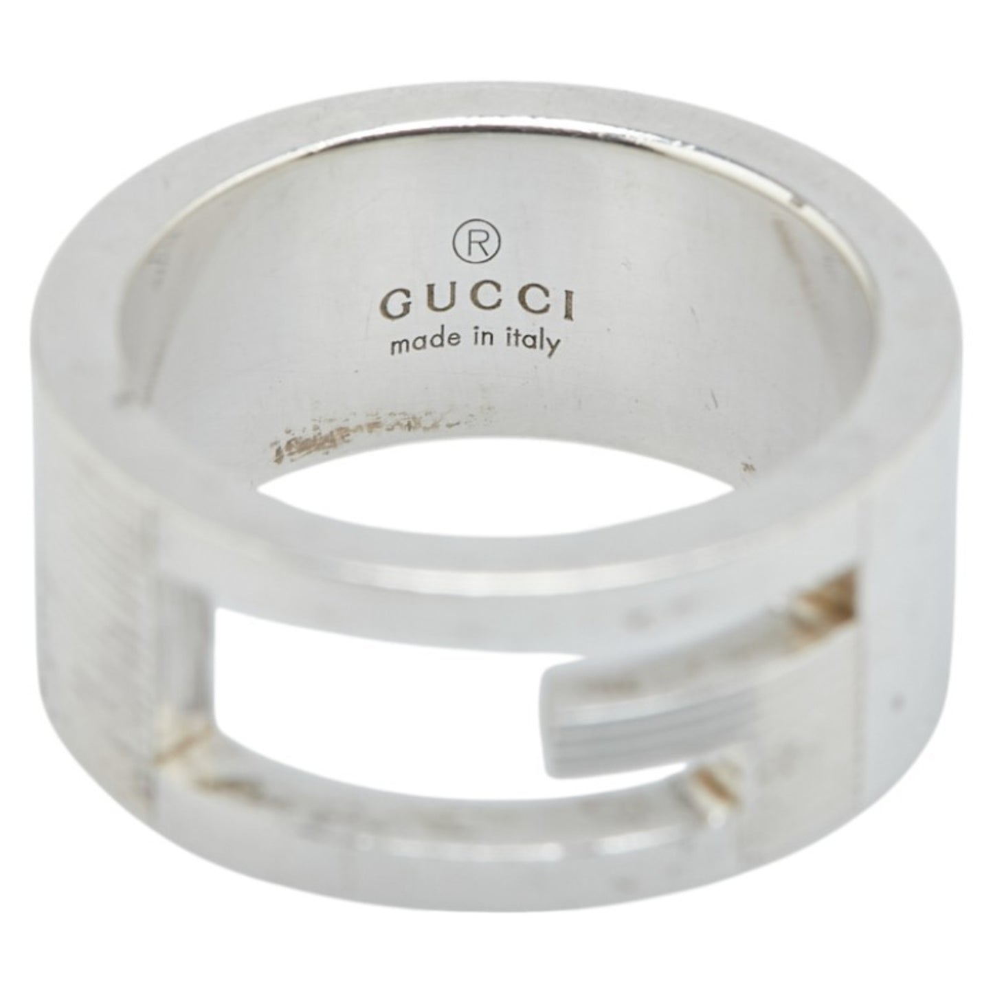 Gucci Branded G Ring, SV925 Silver, Women's, GUCCI