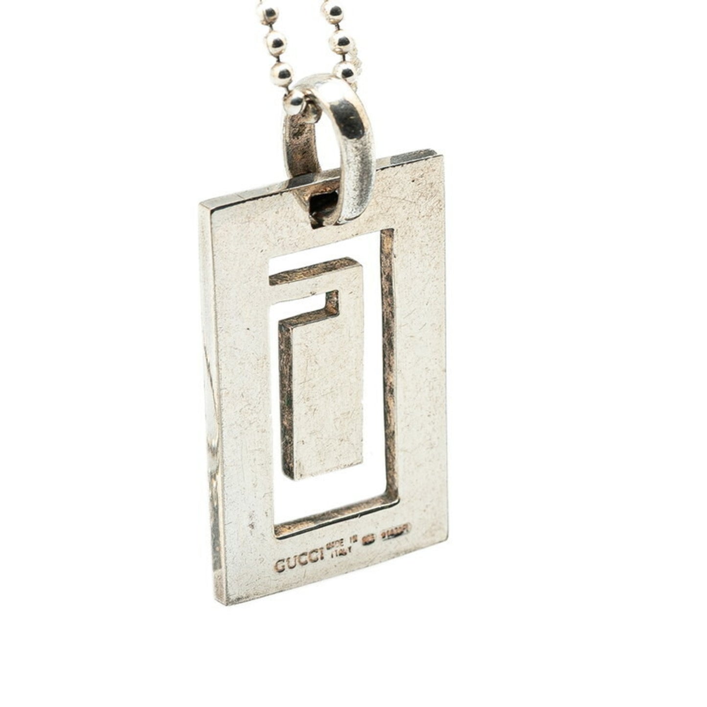 Gucci Cutout G Necklace SV925 Silver Women's GUCCI