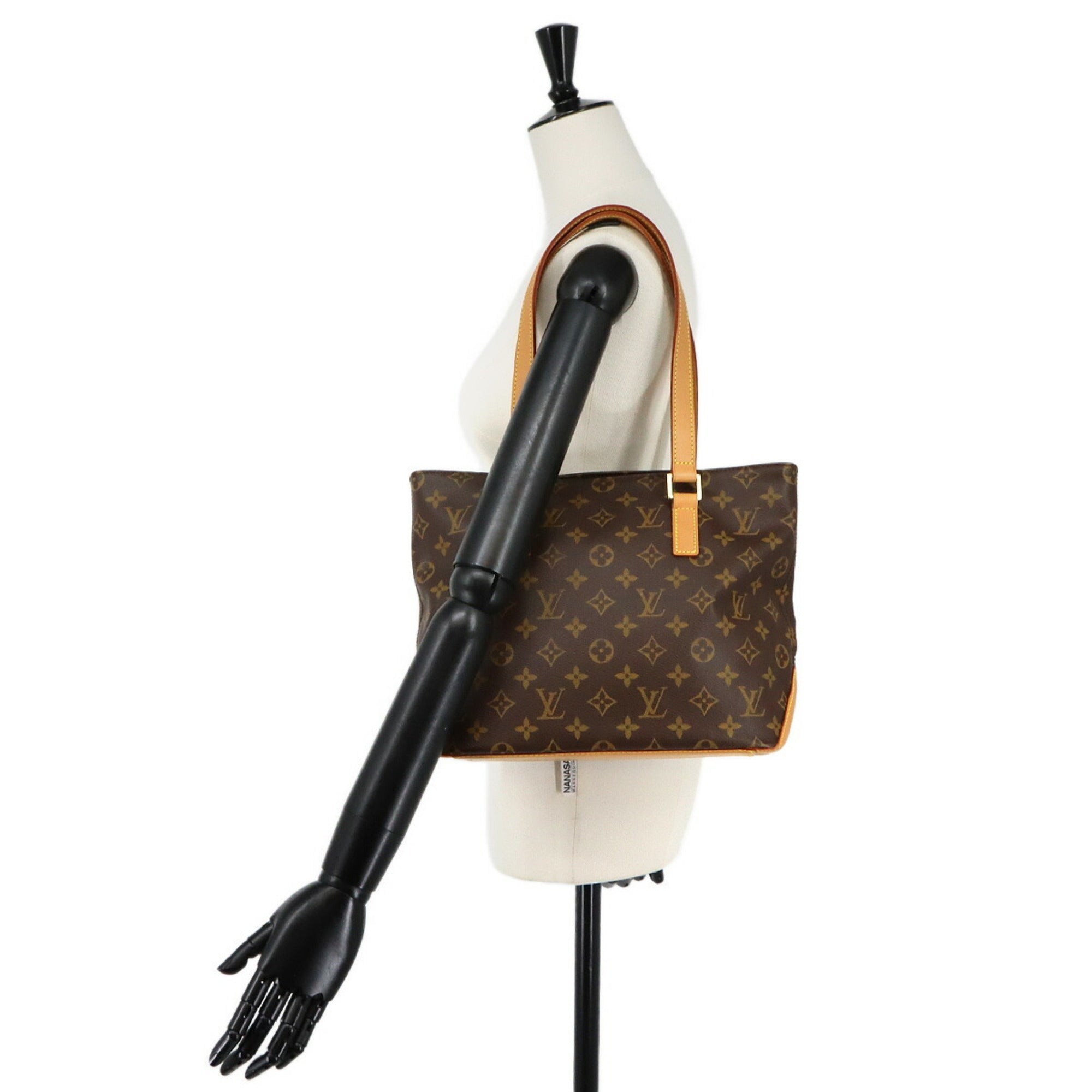 Louis Vuitton Monogram Cabas Piano Tote Handbag, Brown, M51148, Gold Hardware — Like New