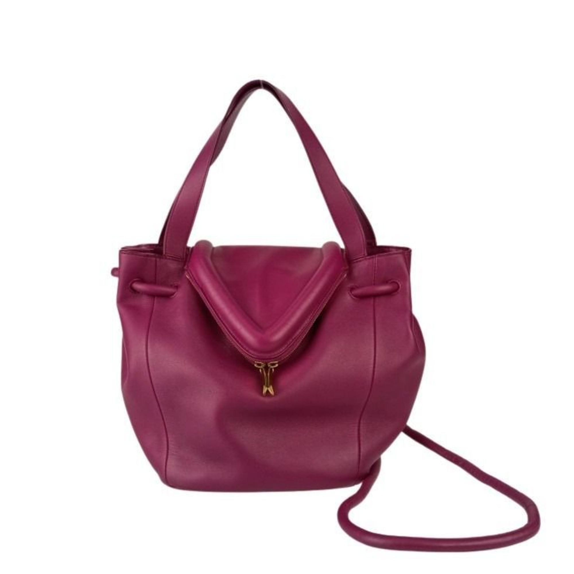 BOTTEGA VENETA BEAK shoulder bag 666531 in purple leather for women