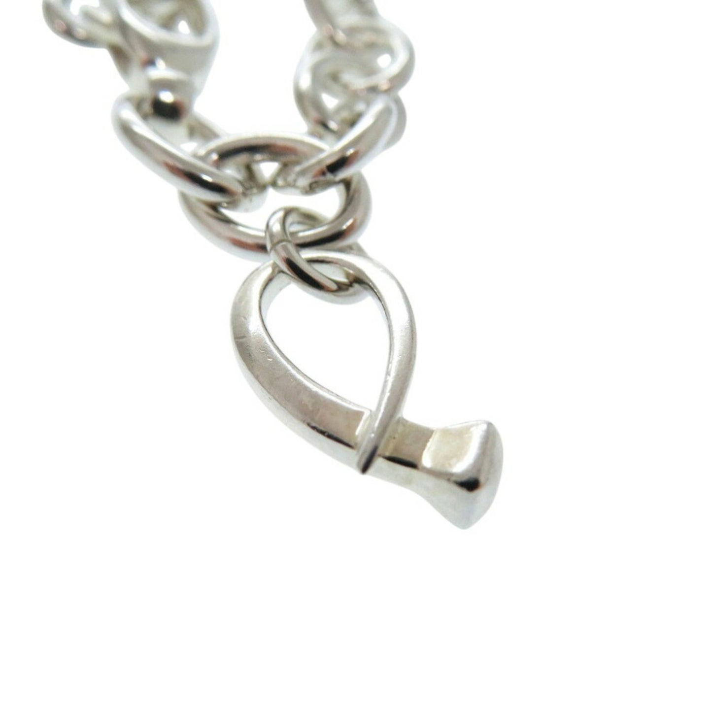 Gucci Multi G Drop Charm Dog Tag Bamboo Bracelet Silver 925 0547GUCCI