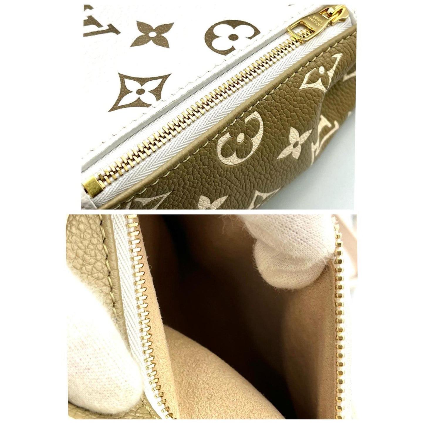 Louis Vuitton Tiny Backpack M81351 Monogram Empreinte Khaki/White Women's