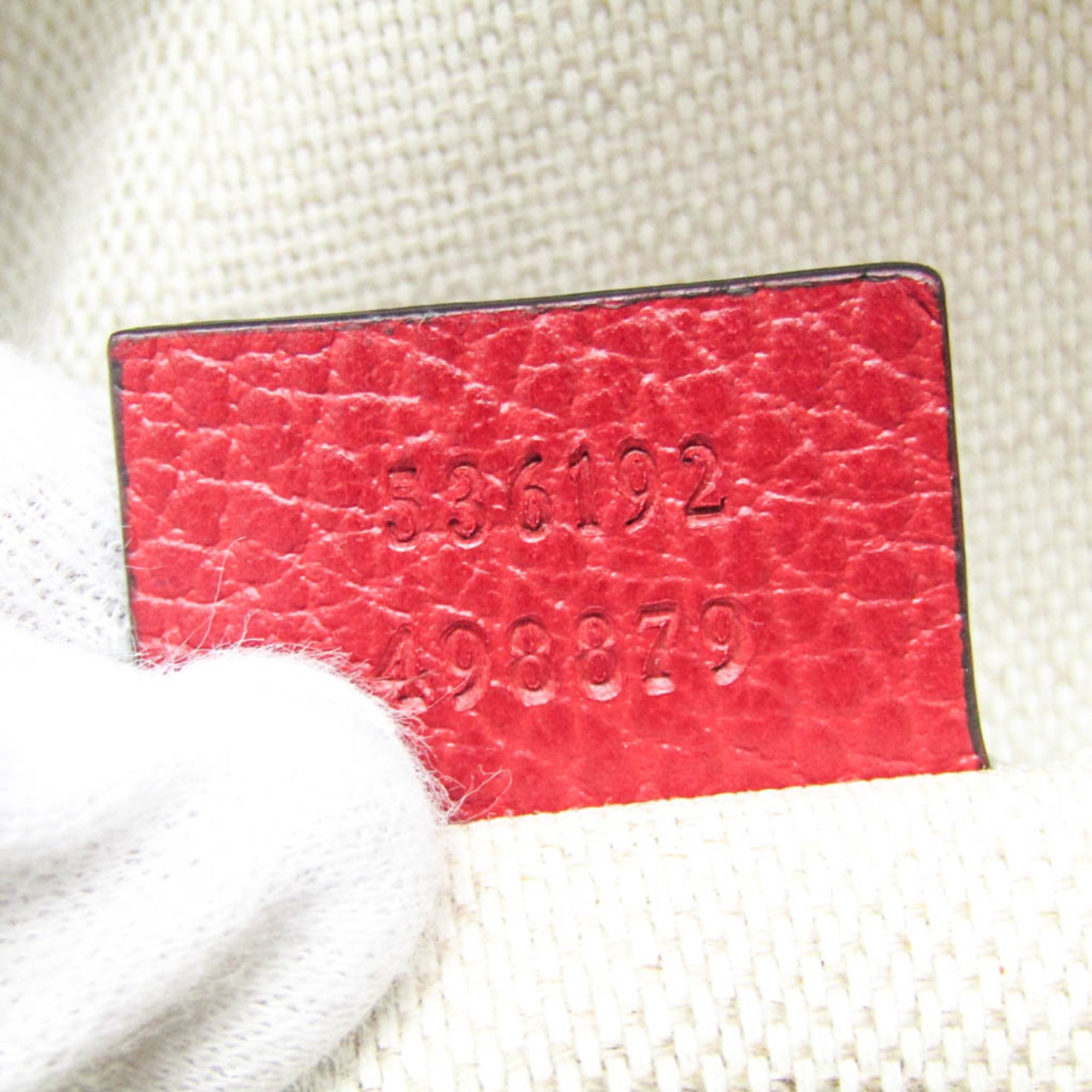 Gucci Soho Interlocking G 536192 Women's Leather Backpack Red Color — Like New