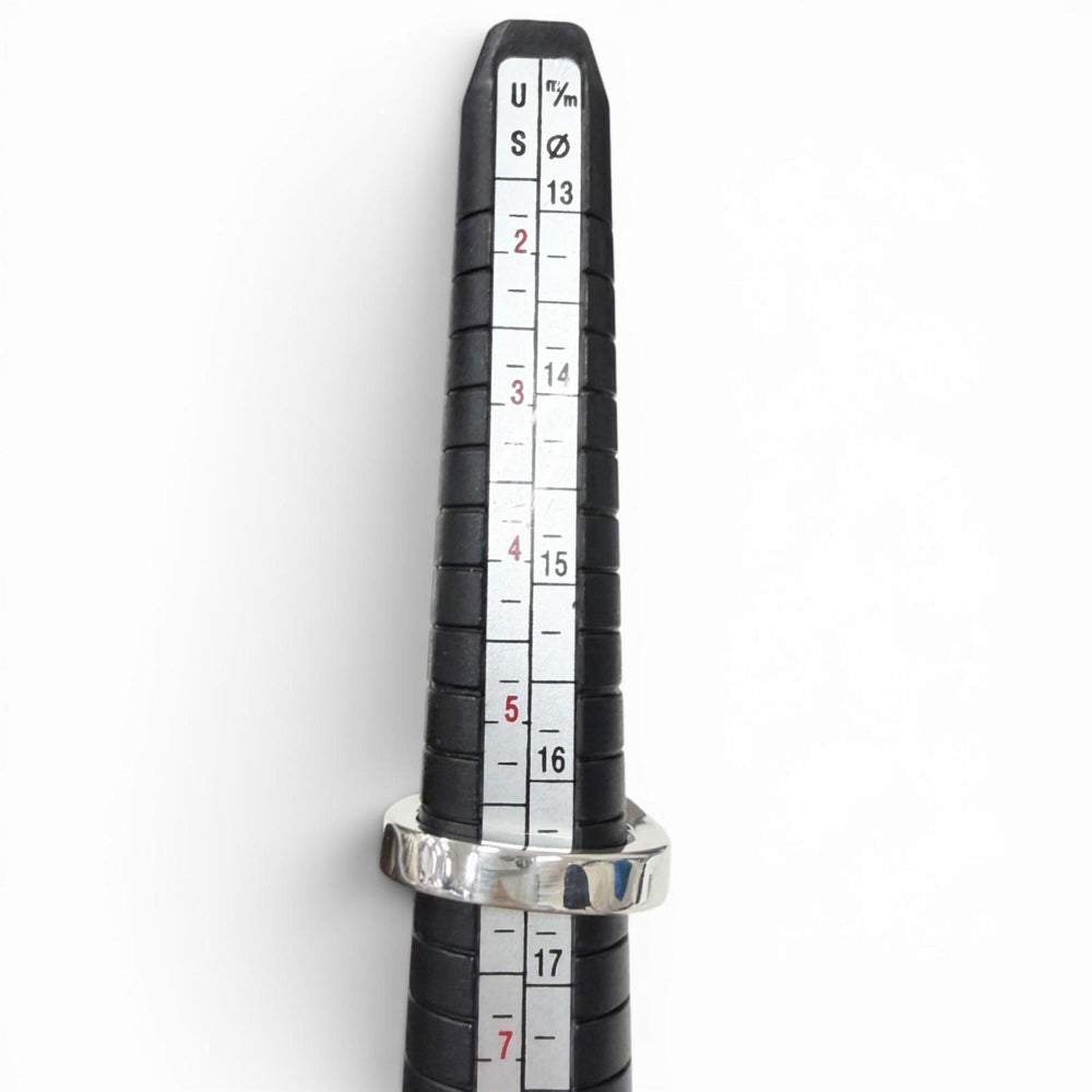 HERMES Clou de Forge AG925 Ring, Silver, Size 52, Made in France, Weight 11.7g, Men's — Like New
