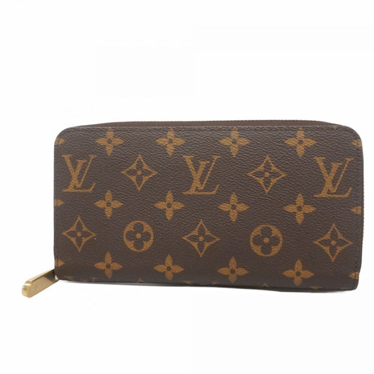 Louis Vuitton Monogram Zippy Wallet M42616 Brown Men's and Women's